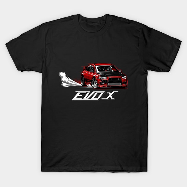 Mitsubishi Evo 10 T-Shirt by JDMAPEX